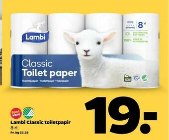 Netto Lambi Classic toiletpapir tilbud