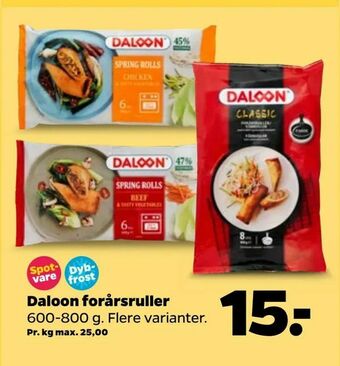 Netto Daloon forårsruller tilbud