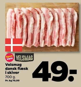 Netto Velsmag dansk flæsk i skiver tilbud