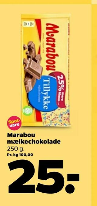 Netto Marabou mælkechokolade tilbud