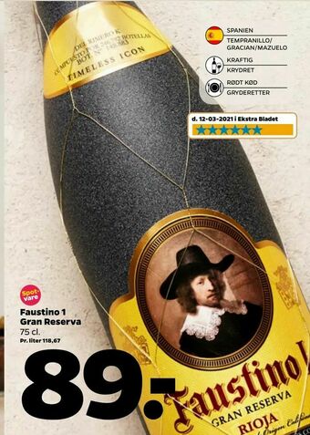 Netto Faustino 1 Gran Reserva tilbud