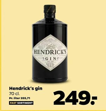 Netto Hendrick's gin tilbud