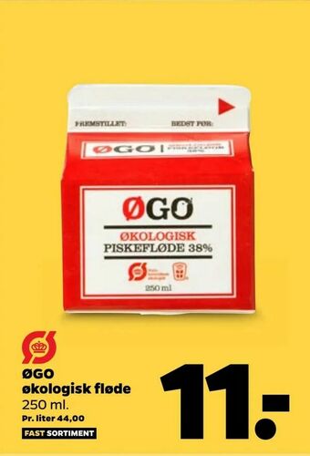 Netto ØGO økologisk fløde tilbud