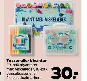 Netto Tusser eller blyanter tilbud