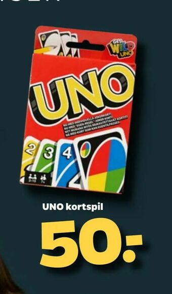 Netto UNO kortspil tilbud