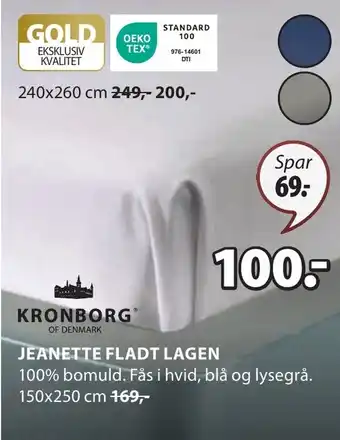 JYSK JEANETTE FLADT LAGEN tilbud