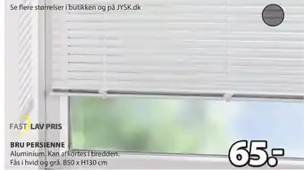 JYSK BRU PERSIENNE tilbud