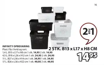 JYSK INFINITY OPBEVARING tilbud