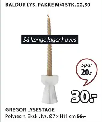 JYSK GREGOR LYSESTAGE tilbud