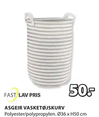JYSK ASGEIR VASKETØJSKURV tilbud