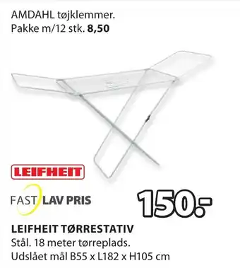 JYSK LEIFHEIT TØRRESTATIV tilbud