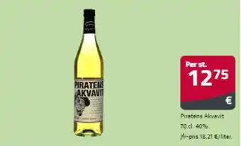 Fleggaard Piratens Akvavit 70 cl 40% tilbud