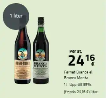 Fleggaard Fernet Branca el. Branca Menta tilbud