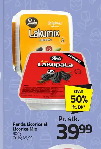Fleggaard Panda Licorice el. Licorice Mix tilbud