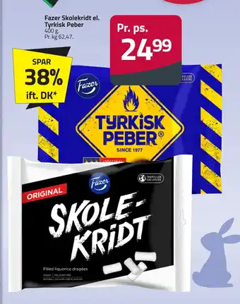 Fleggaard Fazer Skolekridt el. Tyrkisk Peber tilbud