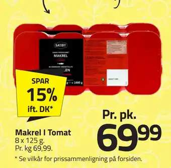 Fleggaard Makrel I Tomat tilbud