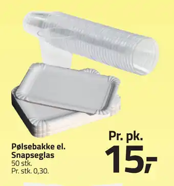 Fleggaard Pølsebakke el. Snapseglas tilbud