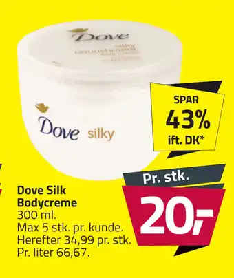 Fleggaard Dove Silk Bodycreme tilbud