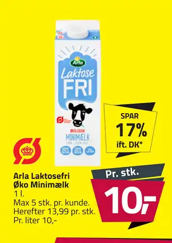 Fleggaard Arla Laktosefri Øko Minimælk tilbud