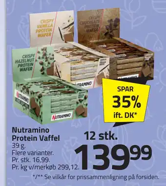 Fleggaard Nutramino Protein Vaffel tilbud