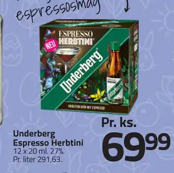 Fleggaard Underberg Espresso Herbtini tilbud