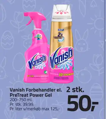 Fleggaard Vanish Forbehandler el. PreTreat Power Gel tilbud