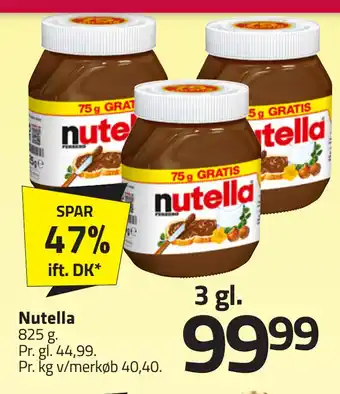 Fleggaard Nutella tilbud