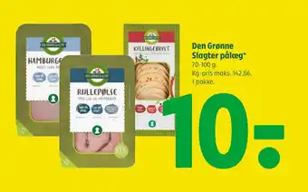 Coop 365 Den Grønne Slagter pålæg tilbud