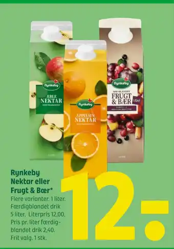 Coop 365 Rynkeby Nektar eller Frugt & Bær tilbud