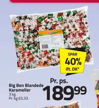 Fleggaard Big Ben Blandede Karameller tilbud