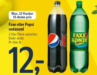 Føtex Faxe eller Pepsi sodavand tilbud