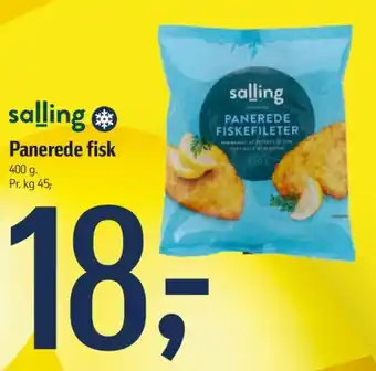 Føtex Panerede fisk 400 g. Pr. kg 45, tilbud