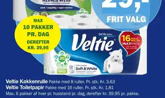 Købmandsgården Veltie Toiletpapir tilbud