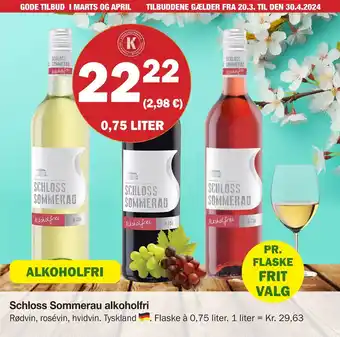 Købmandsgården Schloss Sommerau alkoholfri tilbud