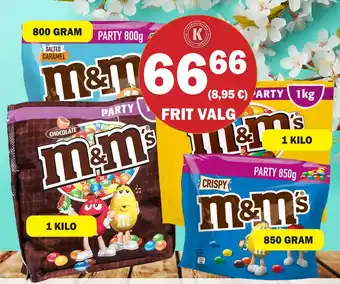 Købmandsgården M&M´s tilbud