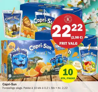 Købmandsgården Capri-Sun tilbud