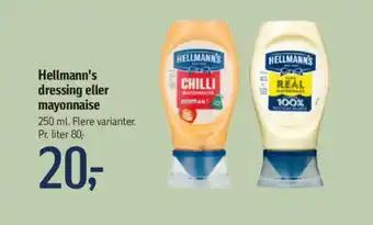 Føtex Hellmann's dressing eller mayonnaise tilbud