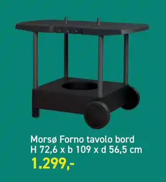 Johannes Fog Morsø Forno tavolo bord H 72,6 x b 109 x d 56,5 cm tilbud