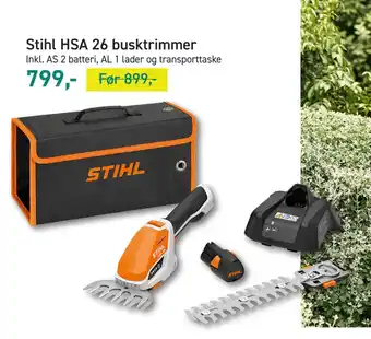 Johannes Fog Stihl HSA 26 busktrimmer tilbud