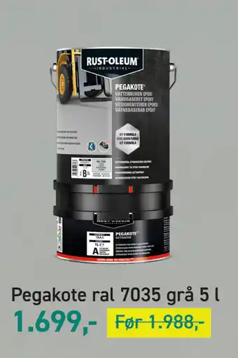 Pegakote ral 7035 grå 5 l