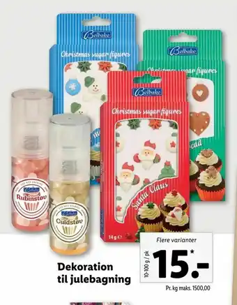 Dekoration til julebagning