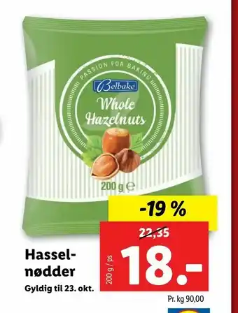 Let-Køb Hassel- nødder tilbud