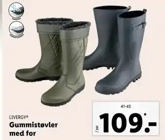 Gummistøvler med for