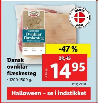 Dansk ovnklar flæskesteg