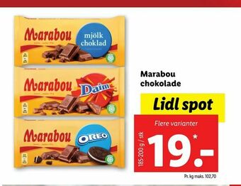 Let-Køb Marabou chokolade tilbud