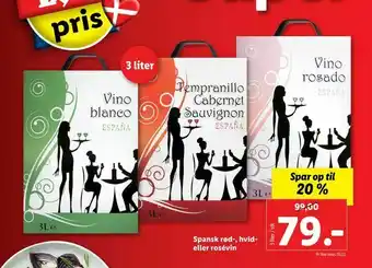Spansk rød-, hvid- eller rosévin