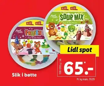 Slik i bøtte