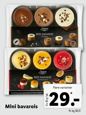Let-Køb Mini bavarois tilbud
