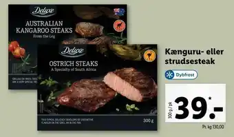 Kænguru- eller strudsesteak