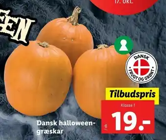 Let-Køb Dansk halloweengræskar tilbud